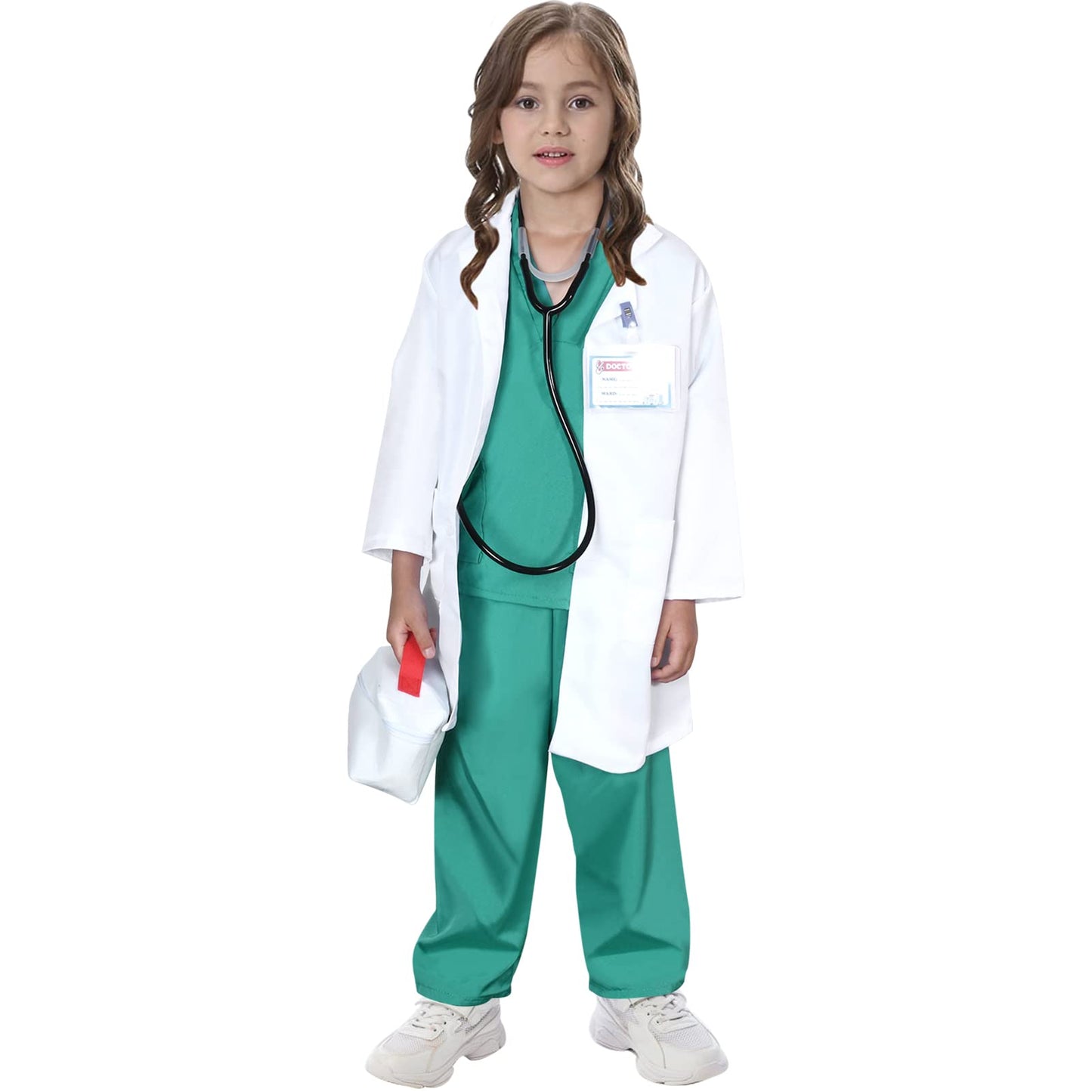 Toylink Kids Doctor Costume Kit with Lab Coat and Accessories – Dress Up for Boys & Girls