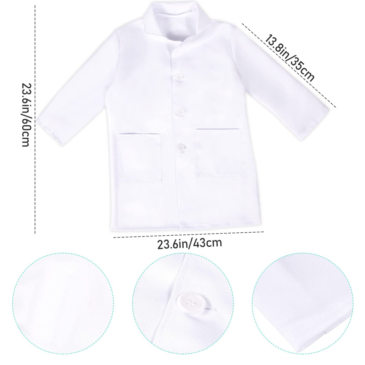 Toylink Kids Doctor Costume Kit with Lab Coat and Accessories – Dress Up for Boys & Girls