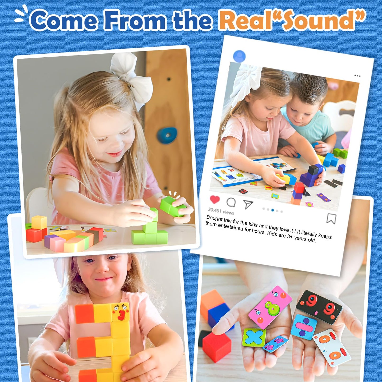 Toylogy Magnetic Blocks World Building Edition — STEM Montessori Toys for 3-8 Year Olds