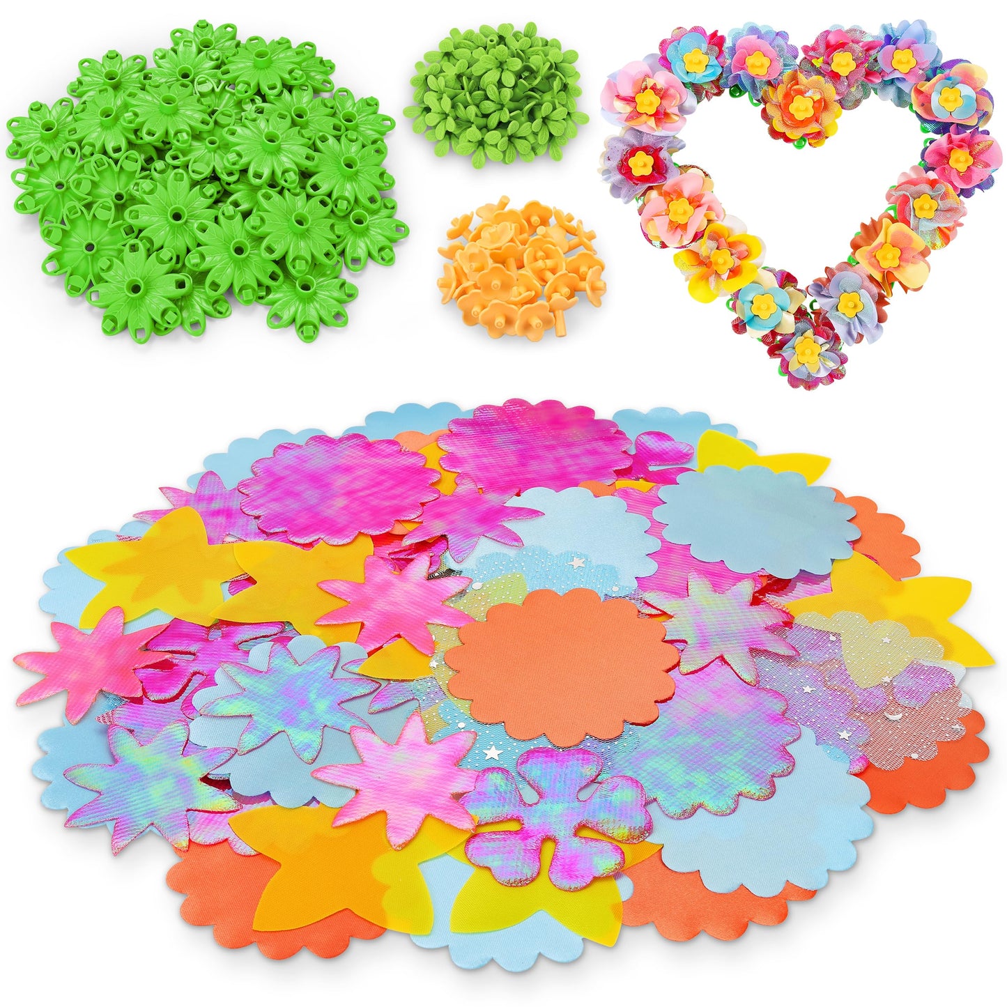 Toyly DIY Flower Bouquet Kit with Connectors – Flower Market Craft Set for Kids