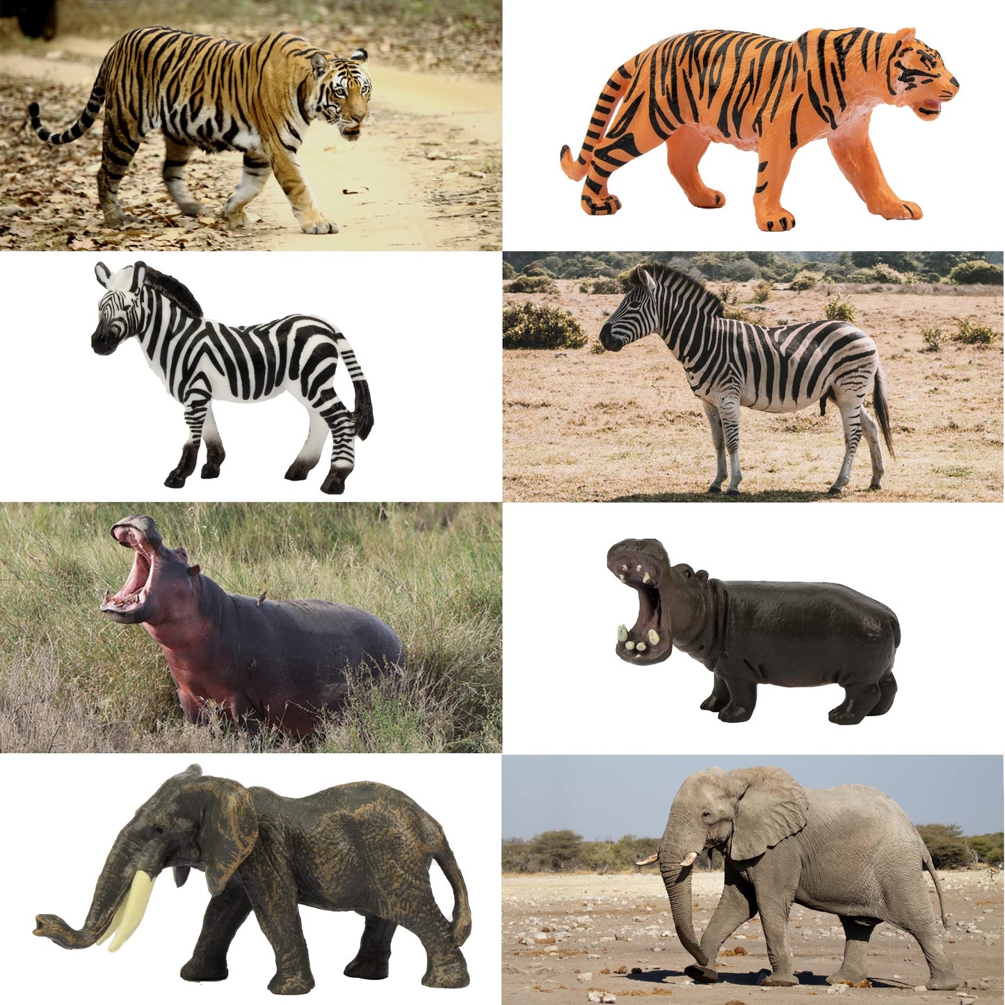 Toymany 14Pcs Tiny Jungle Animal Figures – Realistic Mini Safari Set (1-2 inch)