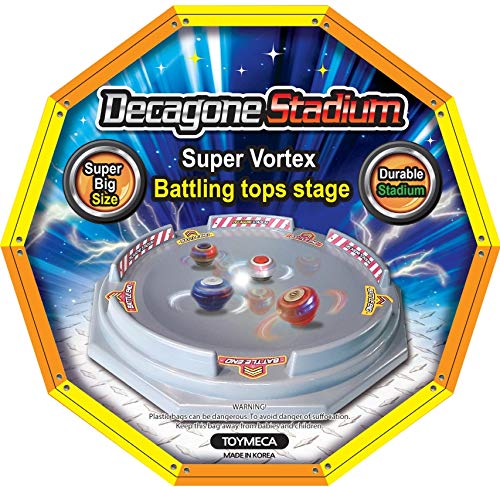 TOYMECA Decagon Battling Tops Stadium - Large 25-Inch Arena for 4-6 Players