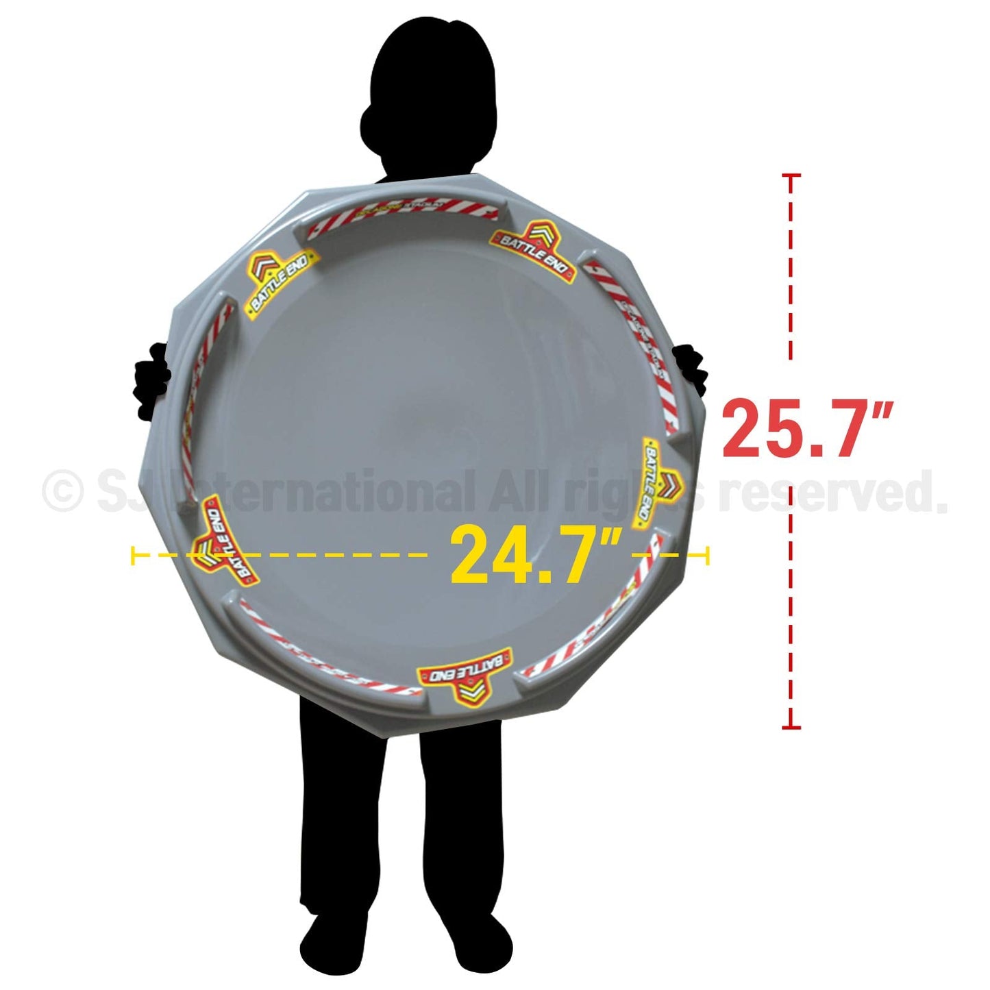 TOYMECA Decagon Battling Tops Stadium - Large 25-Inch Arena for 4-6 Players