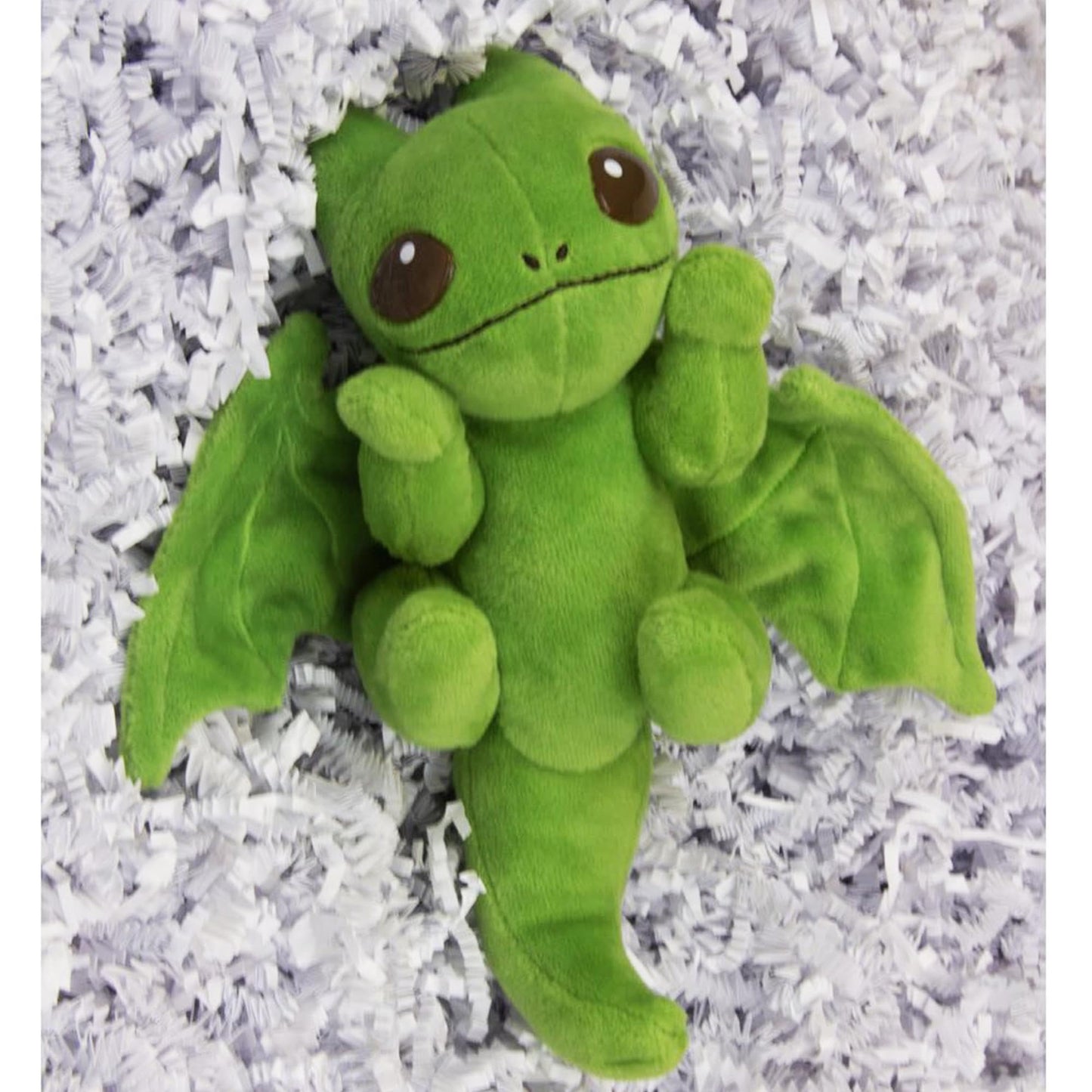 Toynami Miyo's Little Embers Deluxe Plush Dragon – 7-Inch, Green, Poseable Wings