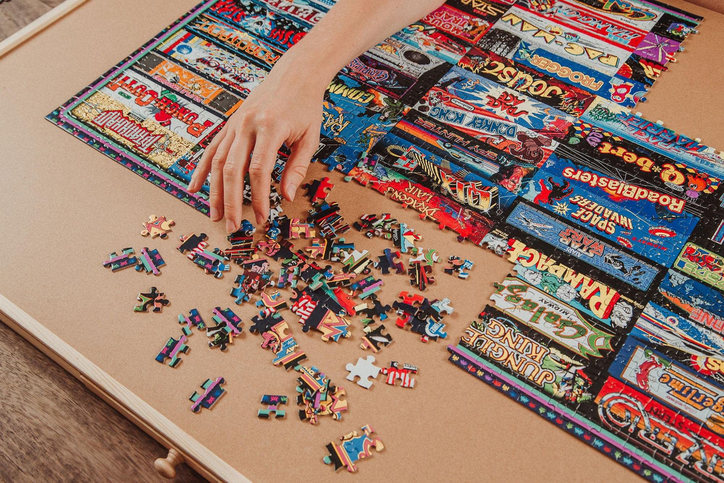 Toynk Arcadeageddon! Difficult 1000-Piece Retro Arcade Collage Puzzle — 28x20