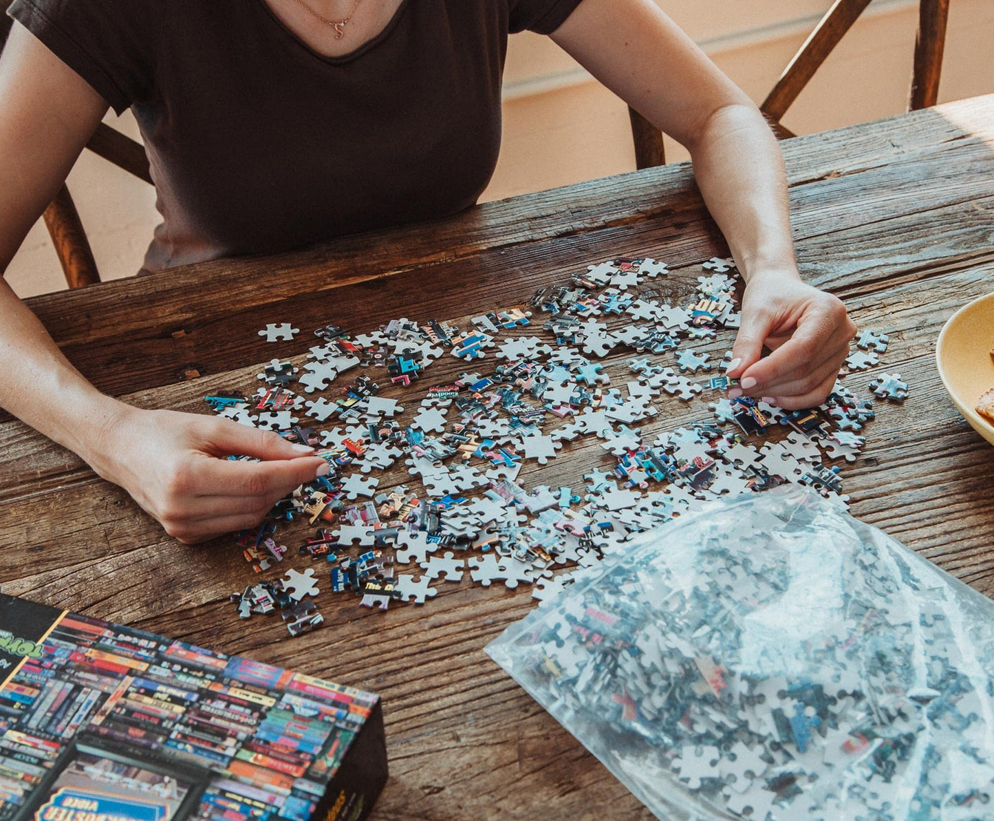 Blockbuster Era 1000-Piece Jigsaw Puzzle, Brain Teaser for Kids and Adults | 28 x 20 Inches | Toynk