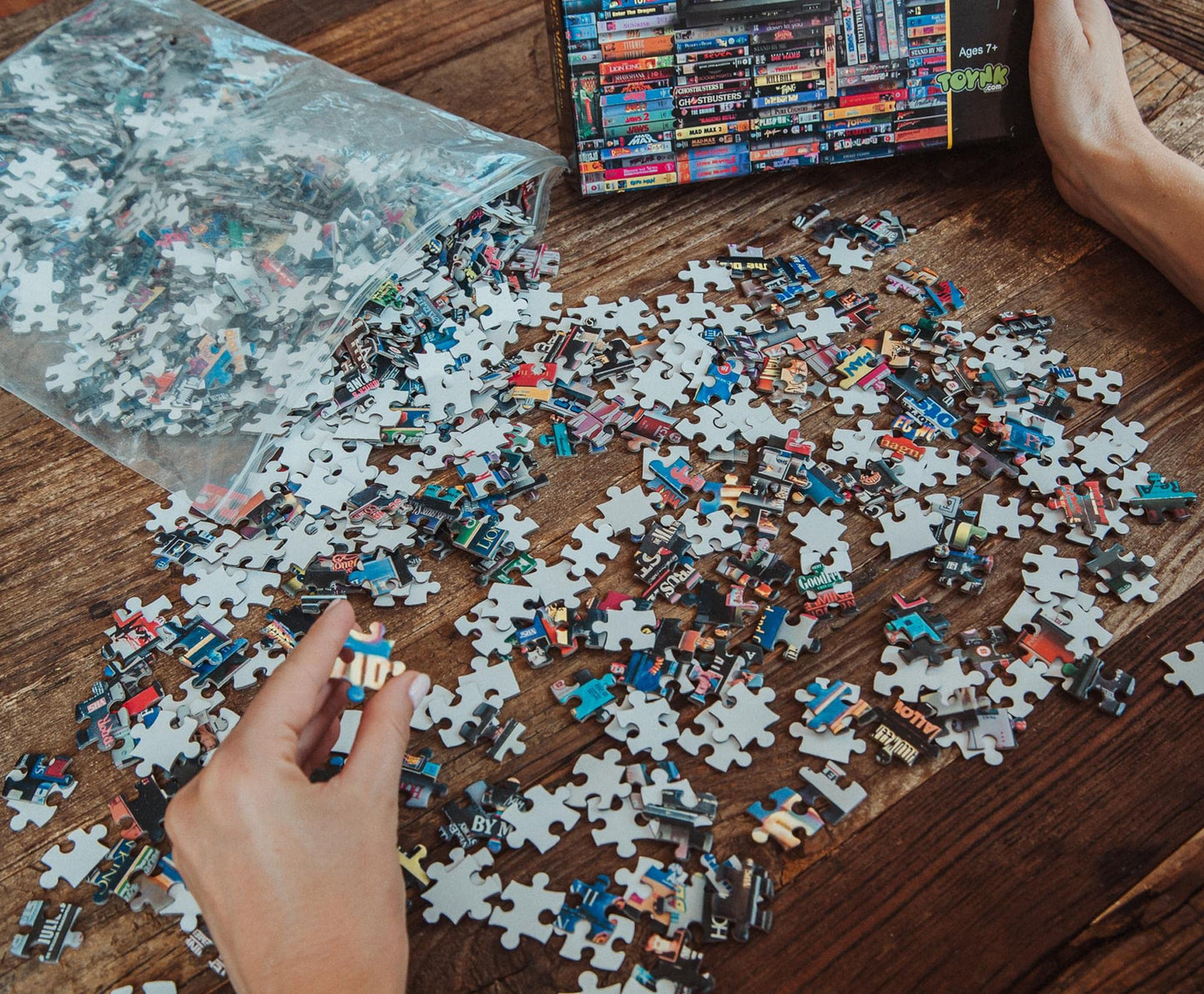 Blockbuster Era 1000-Piece Jigsaw Puzzle, Brain Teaser for Kids and Adults | 28 x 20 Inches | Toynk