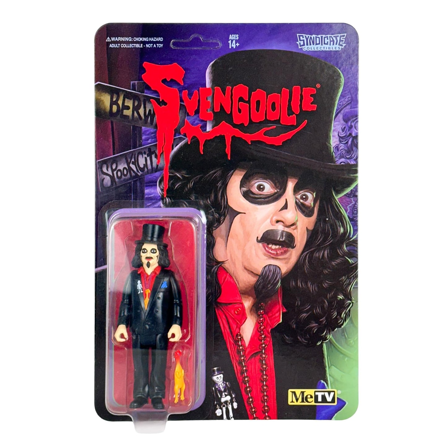 Toynk Svengoolie Retro-Style 3.75-Inch Action Figure | 5-Point Articulation with Rubber Chicken