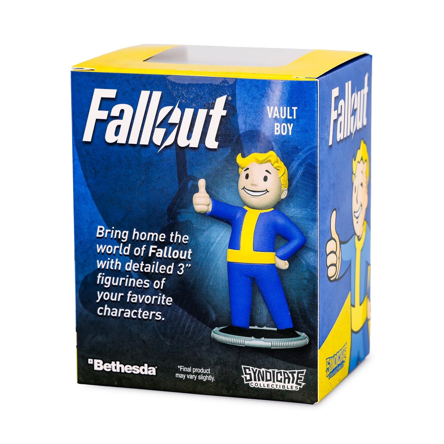 Toynk Fallout Vault Boy Thumbs-Up 3-Inch Mini Figure – Official Vault-Tec Collectible