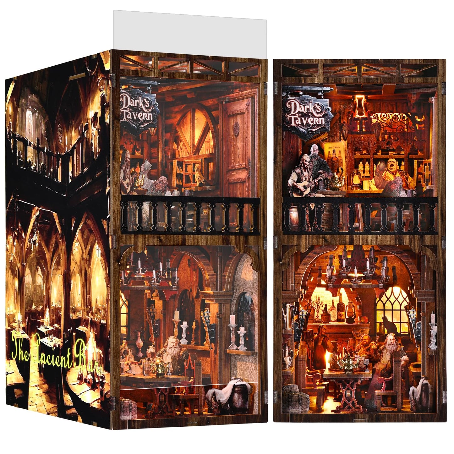 TOYQI Book Nook Kit – DIY Miniature Dollhouse for Adults & Teens