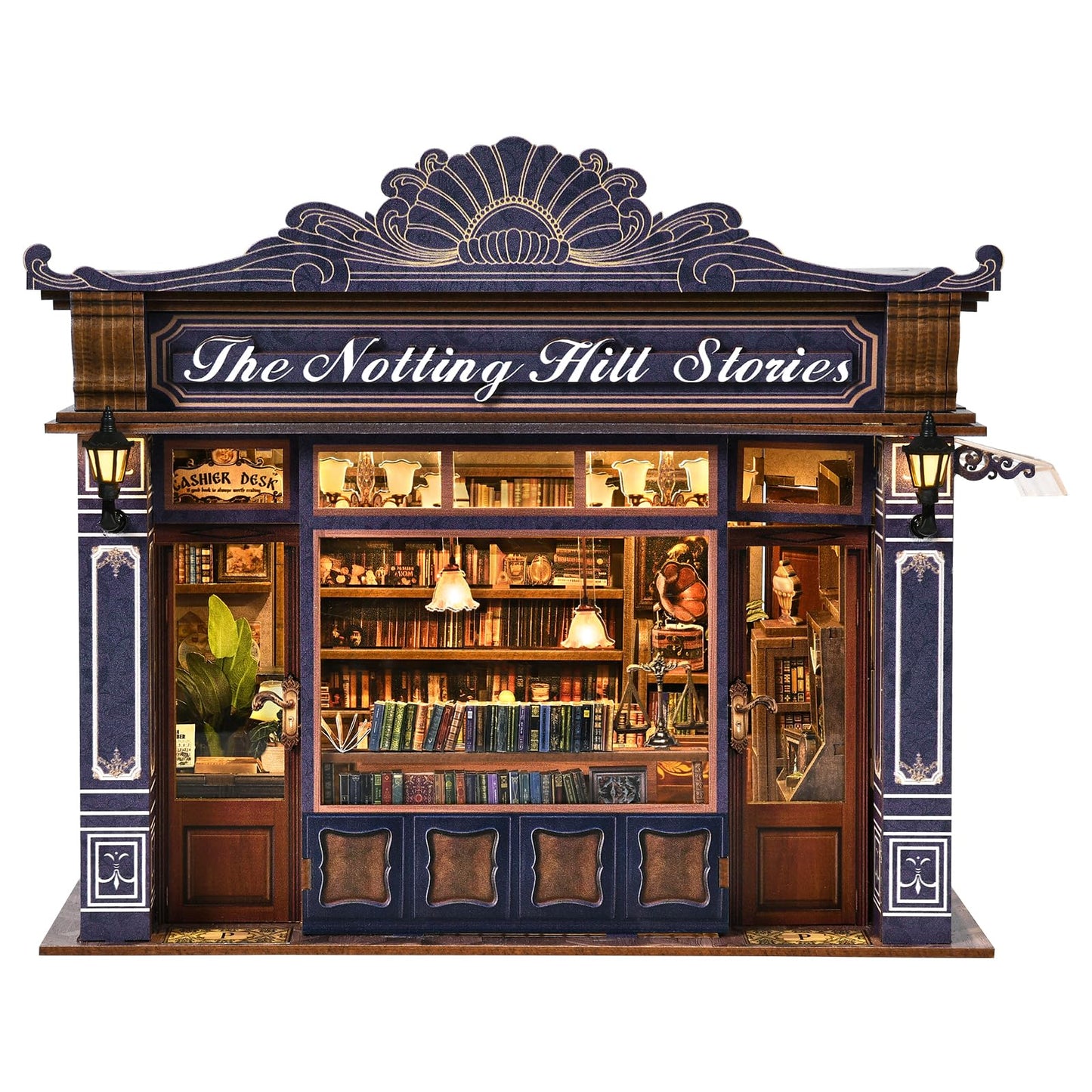 TOYQI Book Nook Kit – DIY Miniature Dollhouse Kit for Adults & Teens | Notting Hill Stories