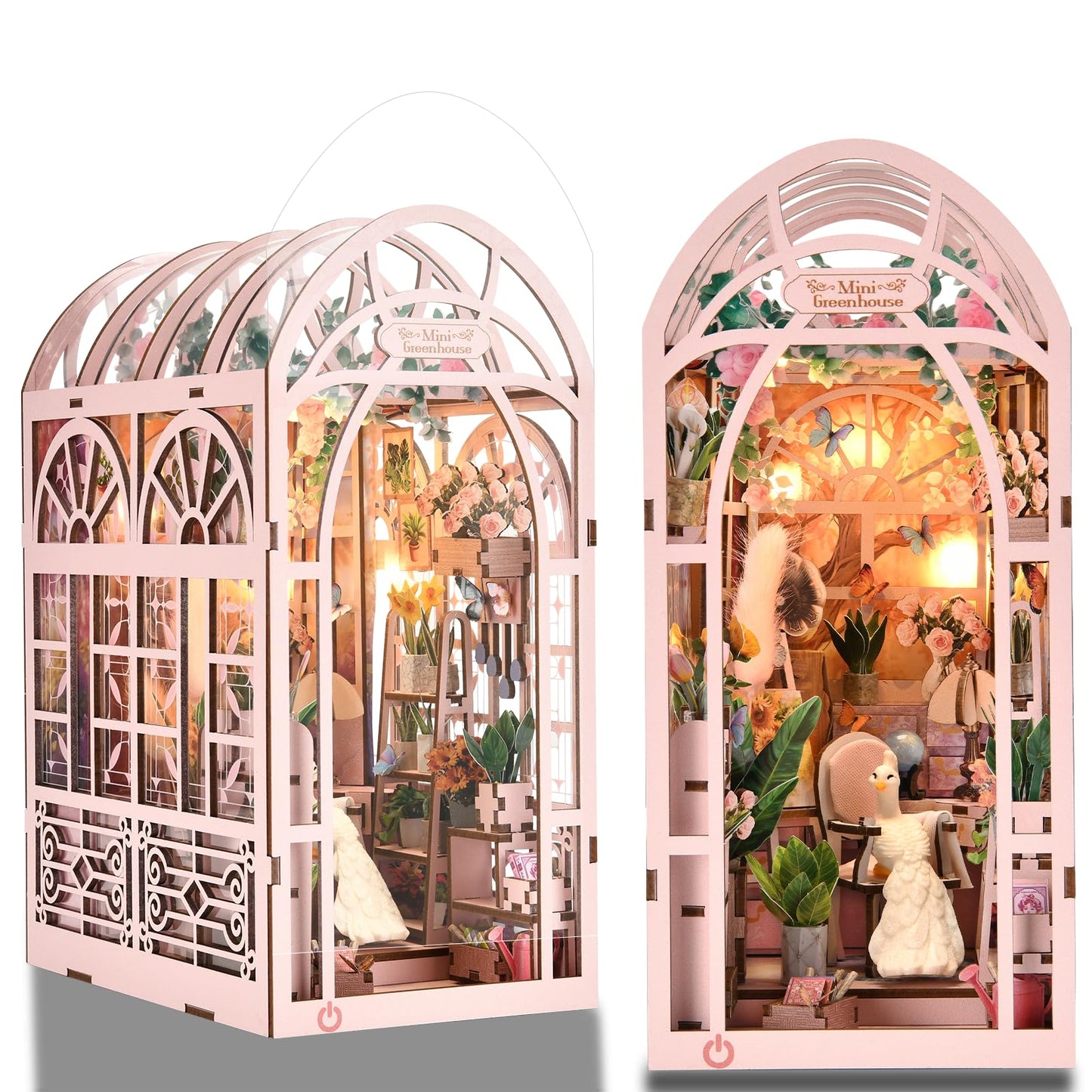 TOYQI DIY Book Nook Kit – Miniature Dollhouse for Adults & Teens