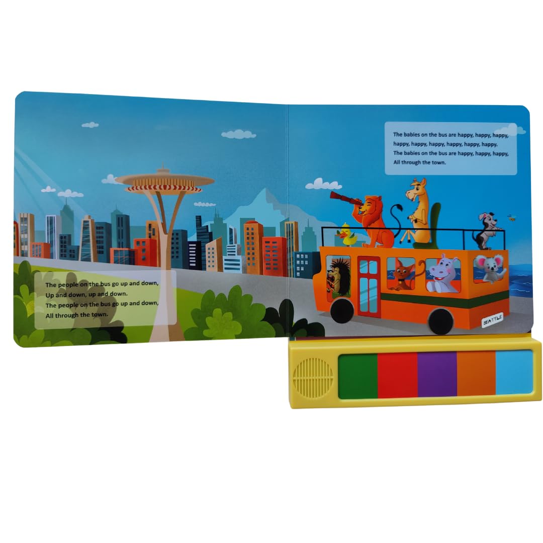 Toys and Love Wheels on the Bus — Interactive Music Toy & Sound Book for Toddlers