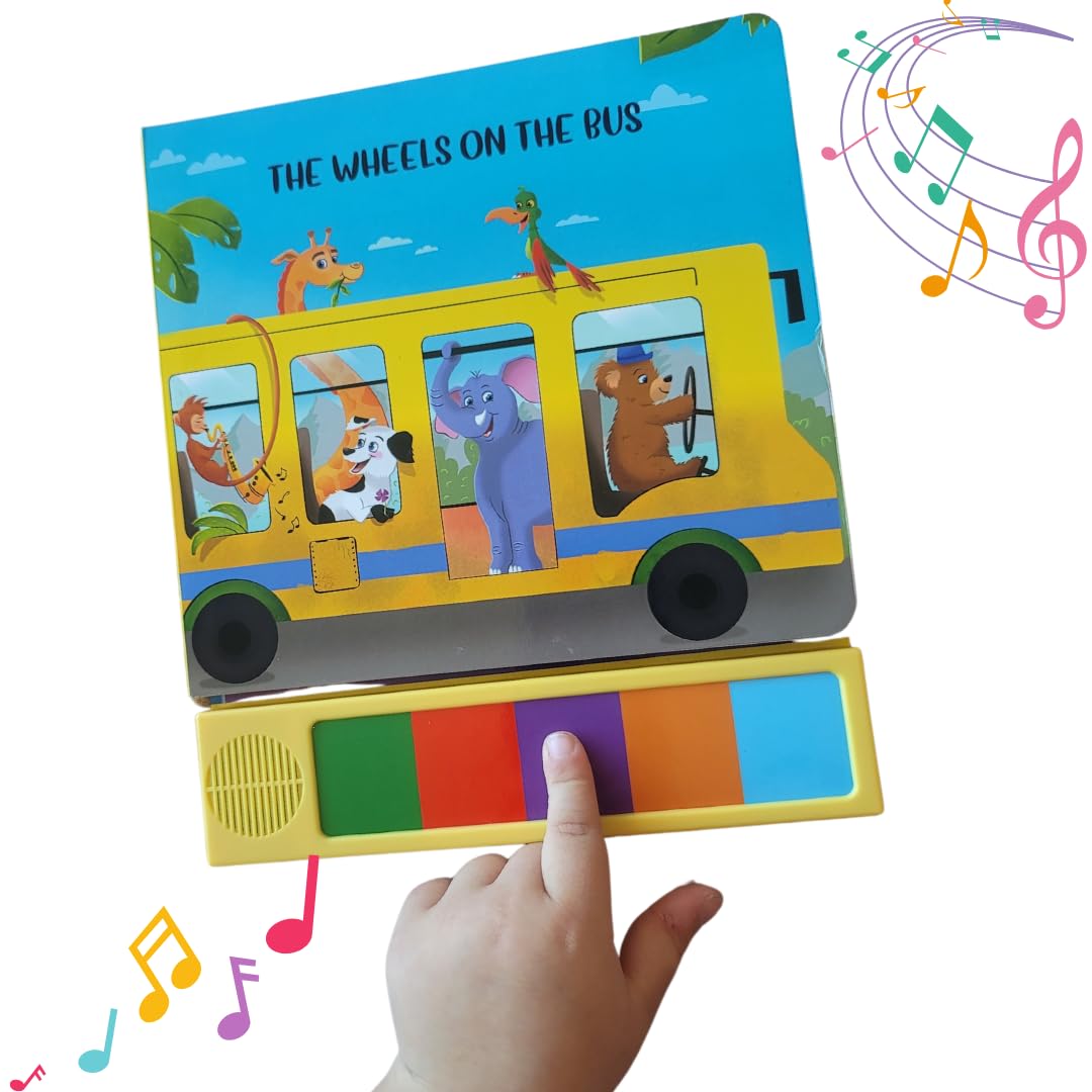Toys and Love Wheels on the Bus — Interactive Music Toy & Sound Book for Toddlers