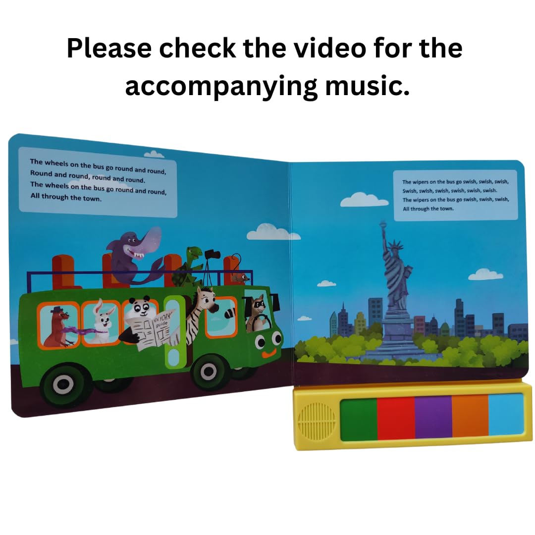 Toys and Love Wheels on the Bus — Interactive Music Toy & Sound Book for Toddlers