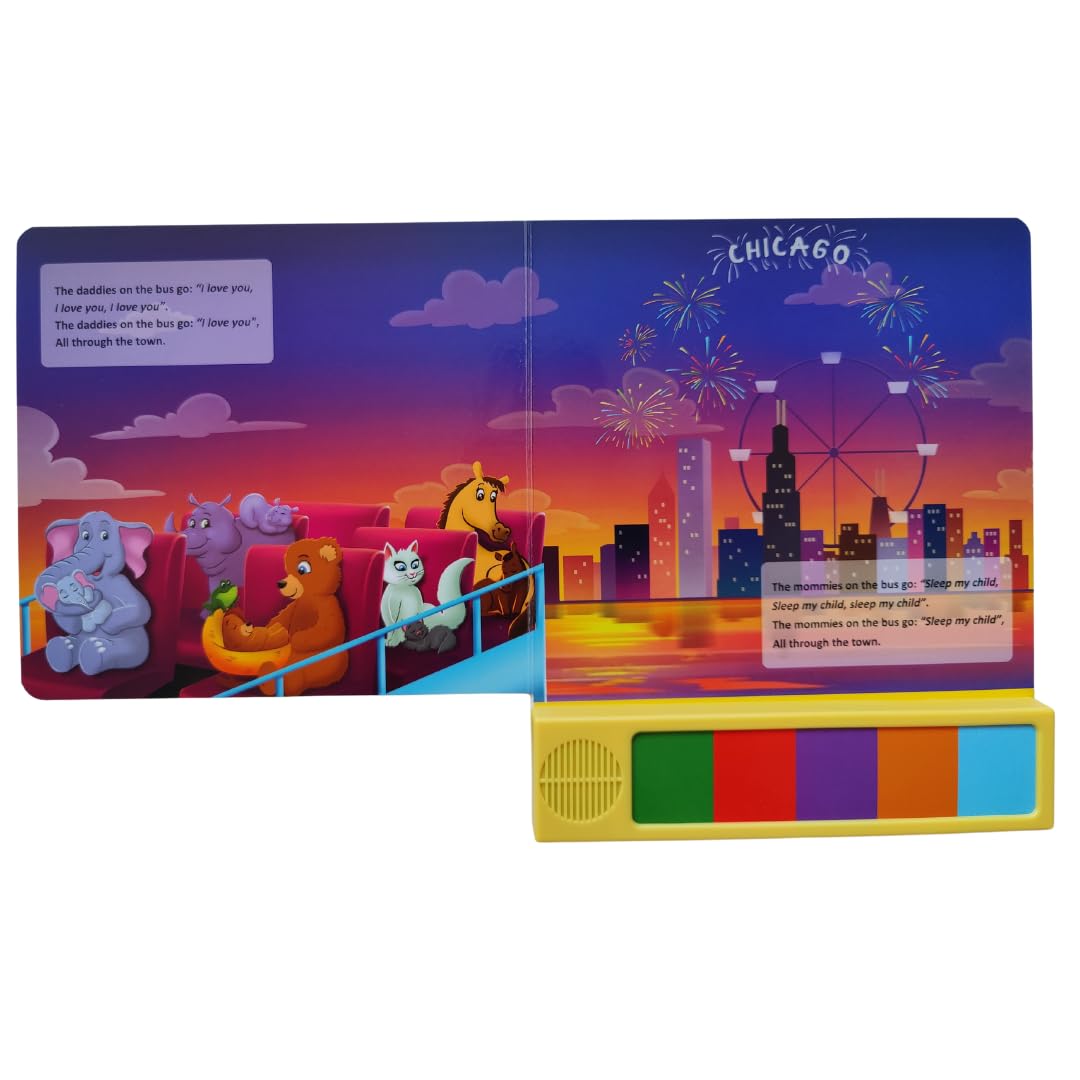 Toys and Love Wheels on the Bus — Interactive Music Toy & Sound Book for Toddlers