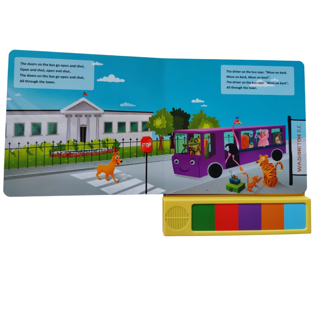 Toys and Love Wheels on the Bus — Interactive Music Toy & Sound Book for Toddlers