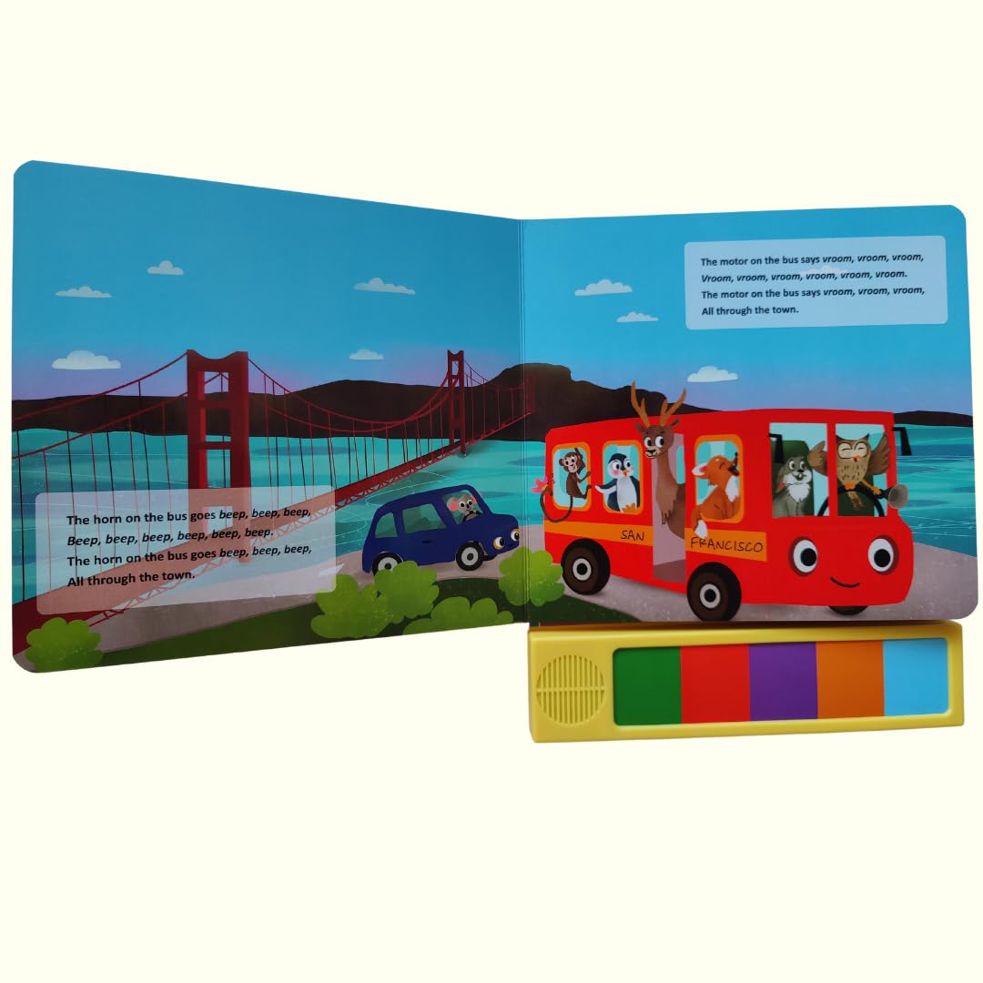Toys and Love Wheels on the Bus — Interactive Music Toy & Sound Book for Toddlers