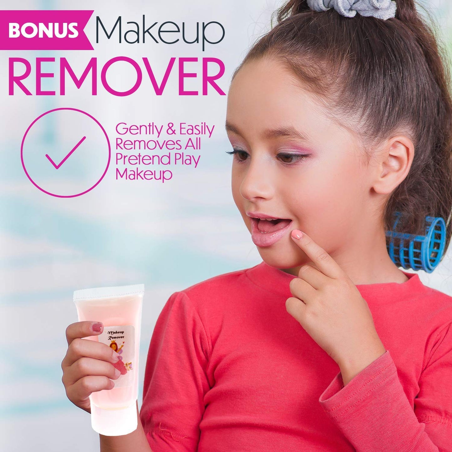 Toysical Princess Kids Makeup Kit for Girls – Non-Toxic, Washable Real Makeup with Remover | Pretend Play Gift for Ages 3–10