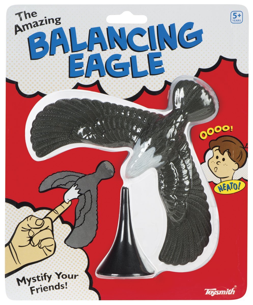 Toysmith Balancing Eagle 7-Inch – Party Trick for Kids 5+