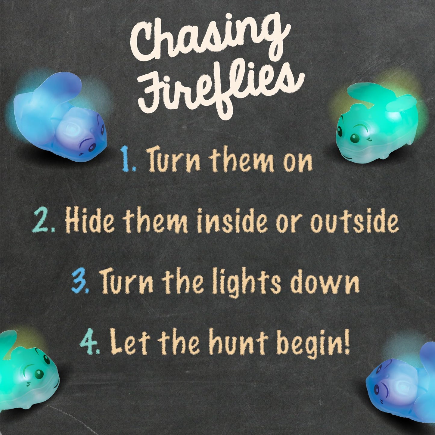 Toysmith Chasing Fireflies: Shine & Seek — Interactive Indoor & Outdoor Game for Kids 3+