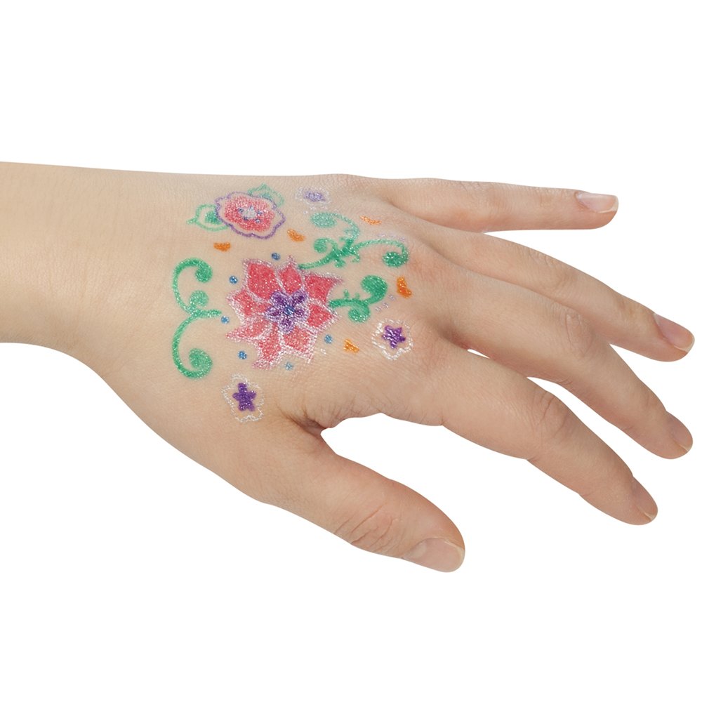 Toysmith Ink-a-Do Tattoo Pens: 6 Colors, Washable & Non-Toxic (Ages 6+)