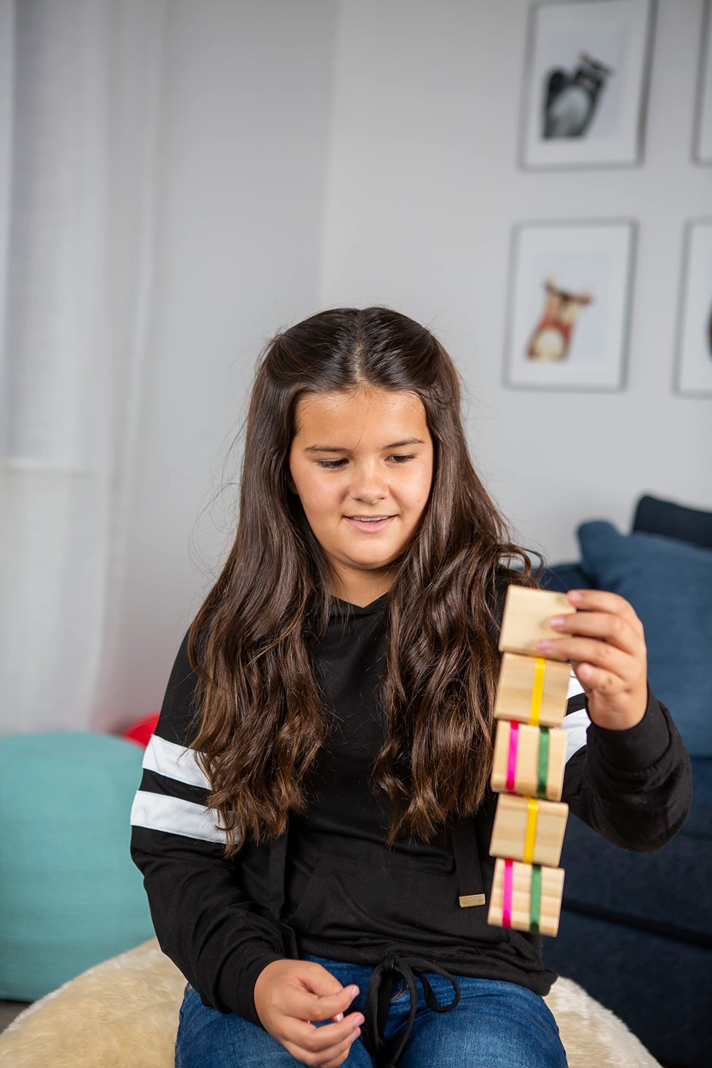 Toysmith Neato! Jacob's Ladder Retro Wooden Puzzle Toy 6195