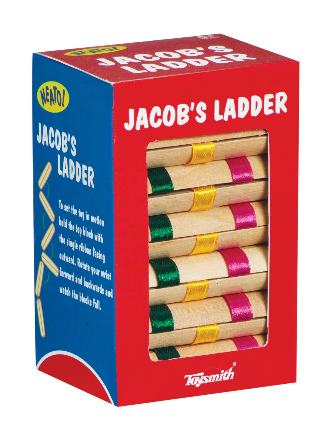Toysmith Neato! Jacob's Ladder Retro Wooden Puzzle Toy 6195