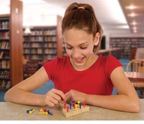 Toysmith Peg Game - Classic Wooden Puzzle for Family Fun