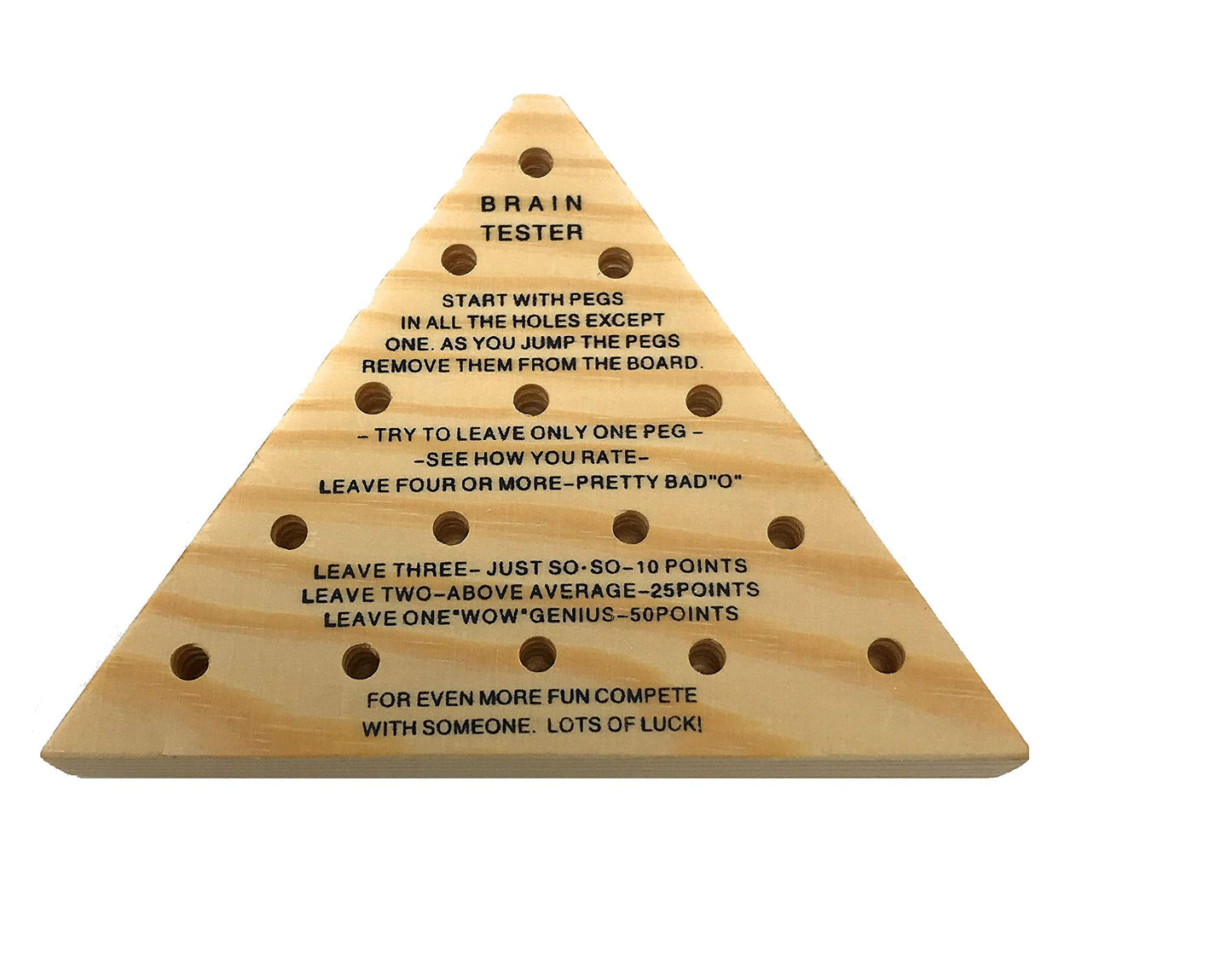 Toysmith Peg Game - Classic Wooden Puzzle for Family Fun