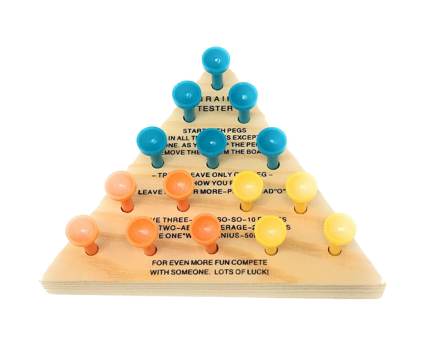 Toysmith Peg Game - Classic Wooden Puzzle for Family Fun