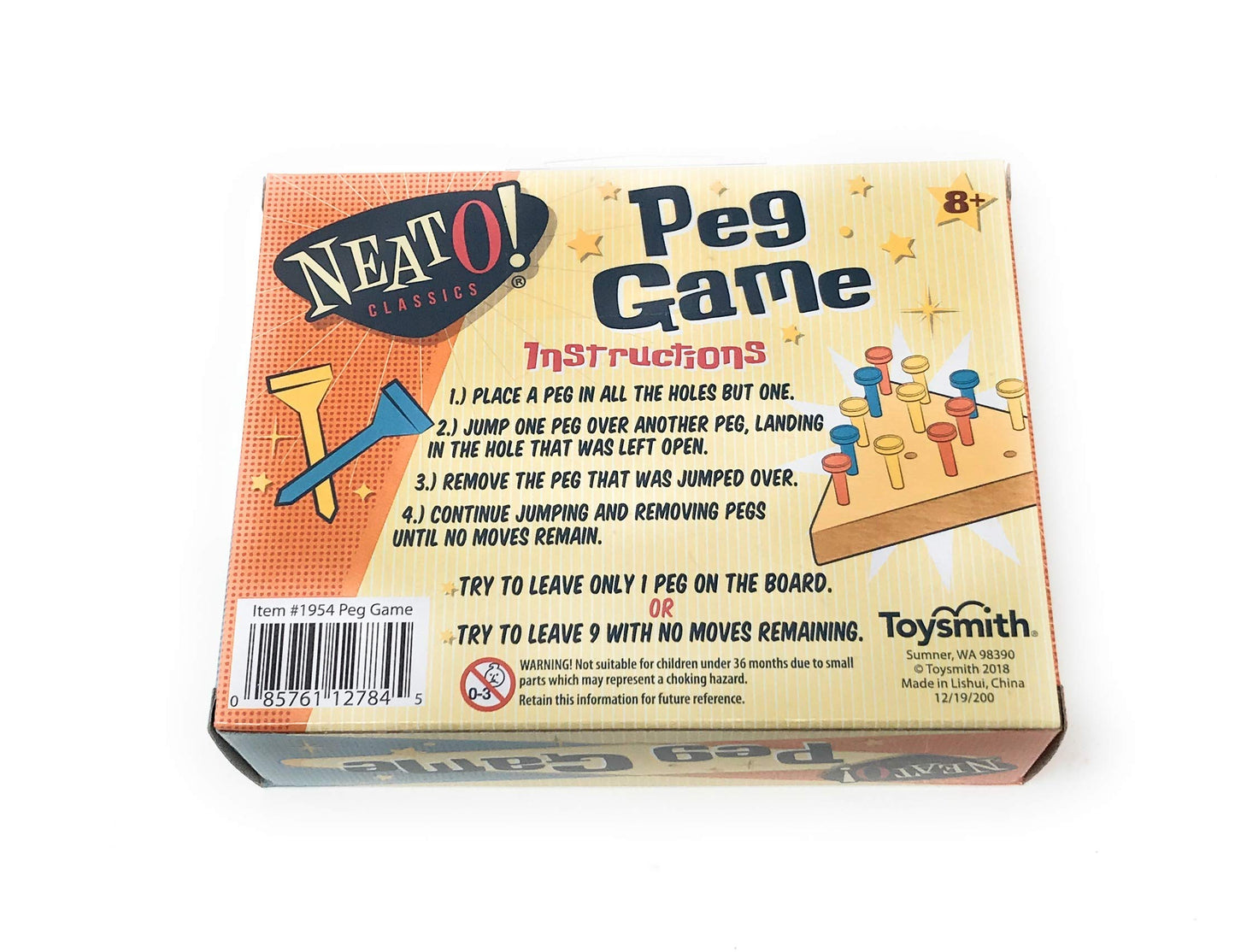 Toysmith Peg Game - Classic Wooden Puzzle for Family Fun