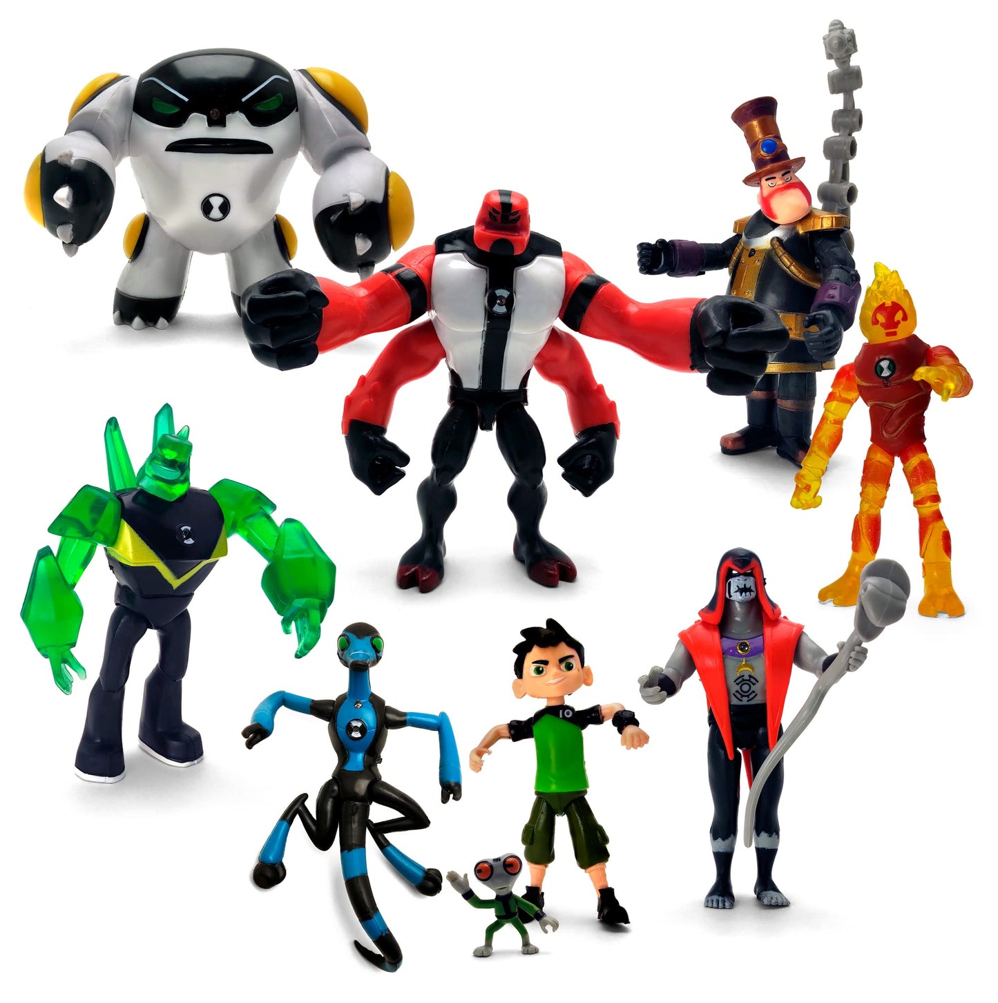 Toysvill Ben 10 Figures Set of 9 – Ben Tennyson & Allies Action Figures