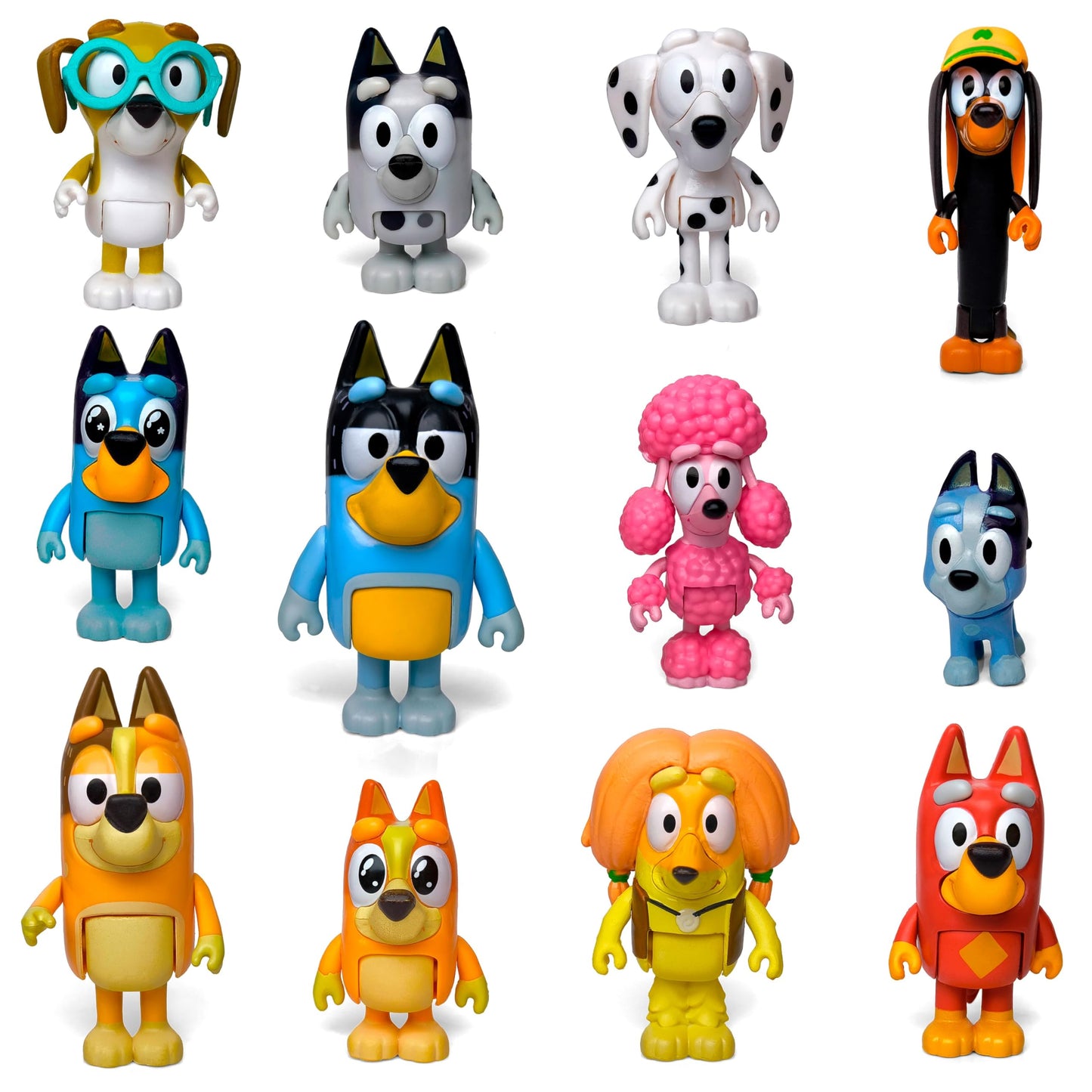 Toysvill 12-Pcs Bluye-Wolfs Inspired Dog Figures Playset – Family & Friends