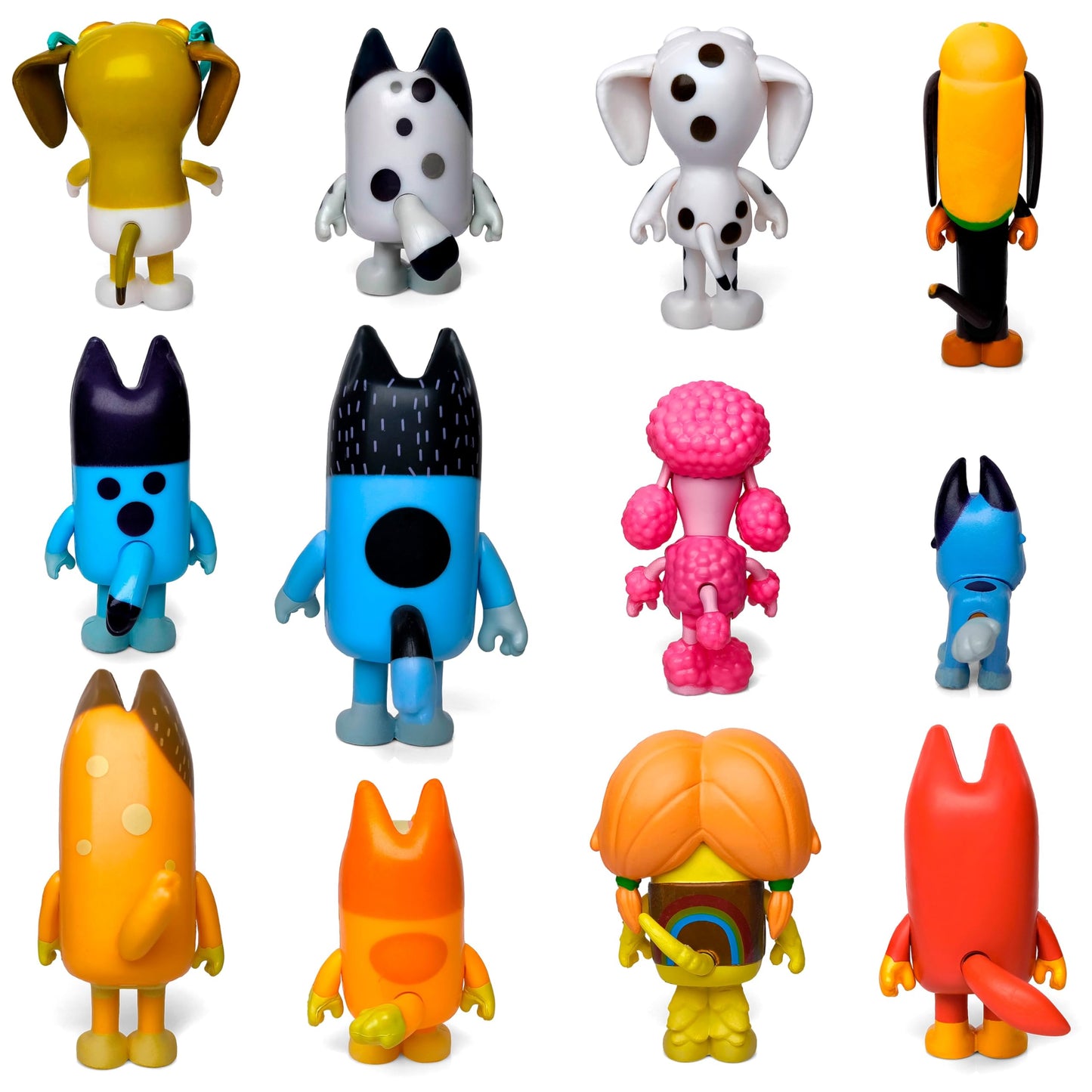Toysvill 12-Pcs Bluye-Wolfs Inspired Dog Figures Playset – Family & Friends