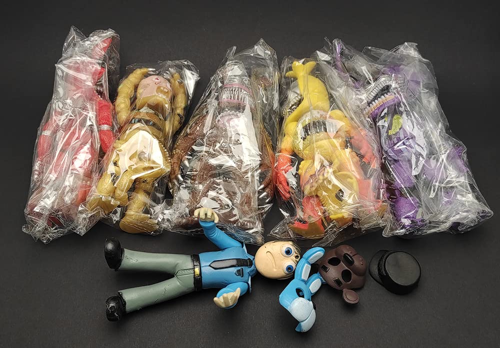 Toysvill FNAF-Inspired 6-Piece Action Figure Set (6in) – Nightmare Foxy, Freddy, Bonnie, Fazbear, Chica & Security