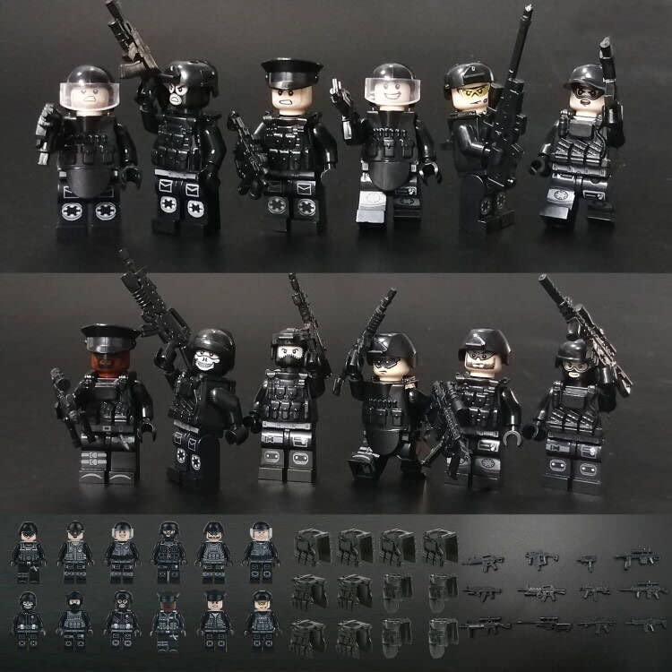 Toysvill SWAT Military Police Building Block Set – SUV + 22 Soldiers (22 PCS)