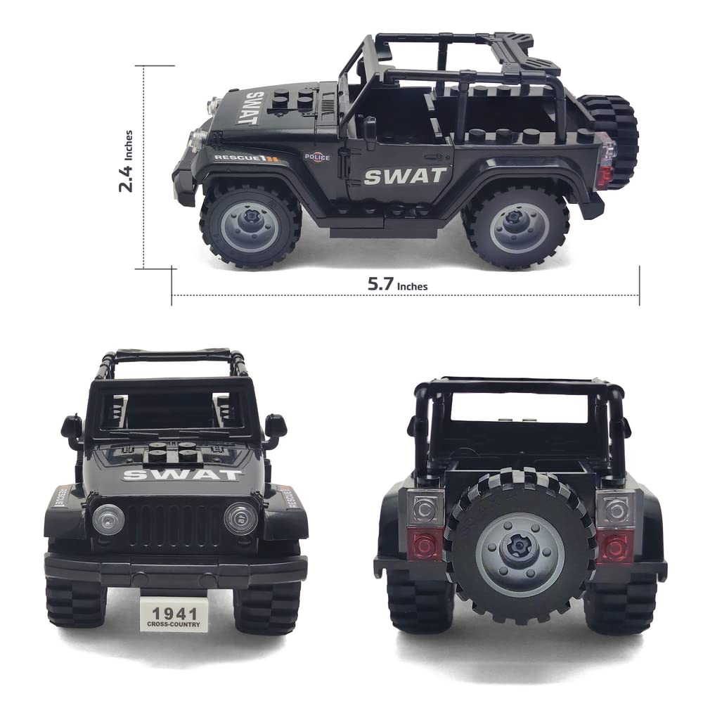 Toysvill SWAT Military Police Building Block Set – SUV + 22 Soldiers (22 PCS)
