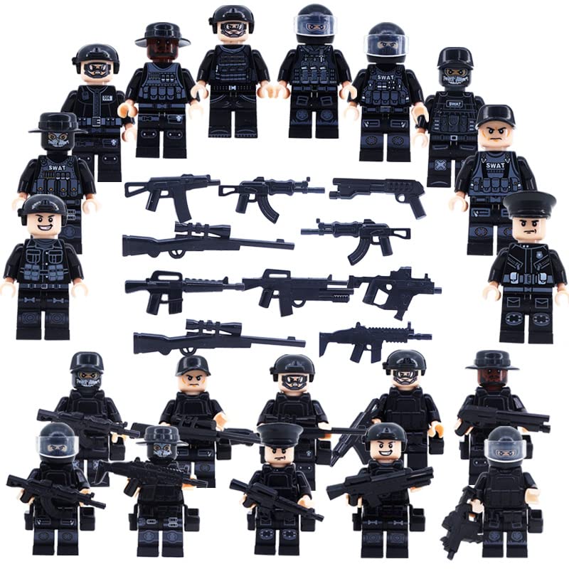 Toysvill SWAT Military Police Building Block Set – SUV + 22 Soldiers (22 PCS)