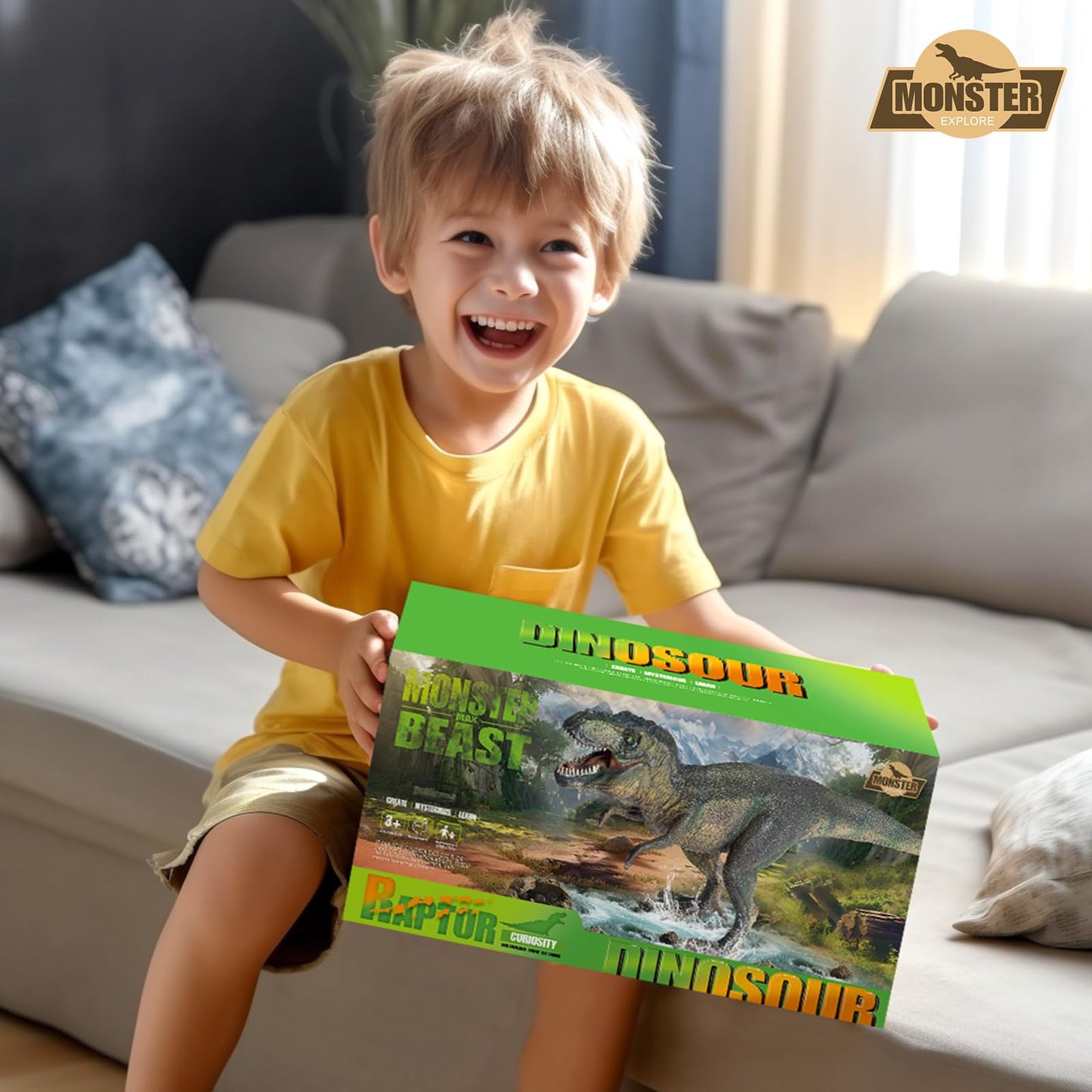 TOYSXYIN Dinosaurs 11-inch T-Rex Action Figure – Realistic Tyrannosaurus Rex Toy for Kids 3+