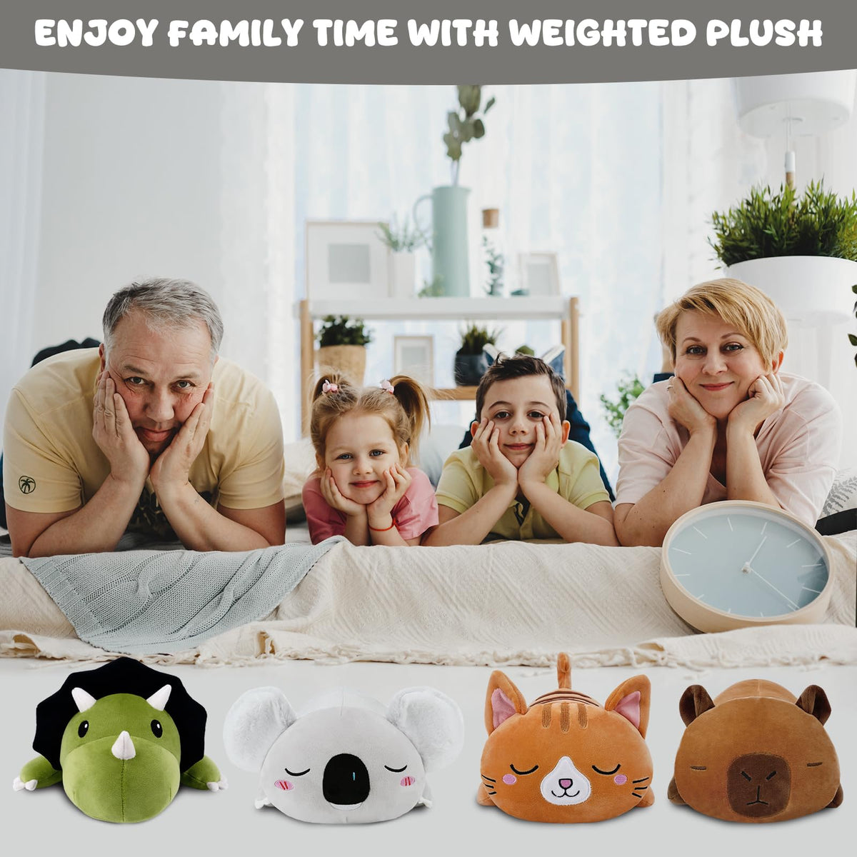 TOYSYM Weighted Koala Plush: 9.8-Inch Koala Stuffed Animal with Weighted Beads