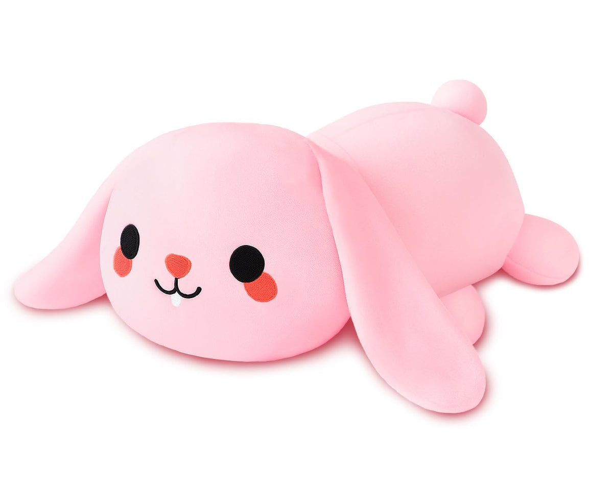 TOYSYM Weighted Bunny Plush – Soft Beaded Stuffed Animal Pillow for Kids & Adults