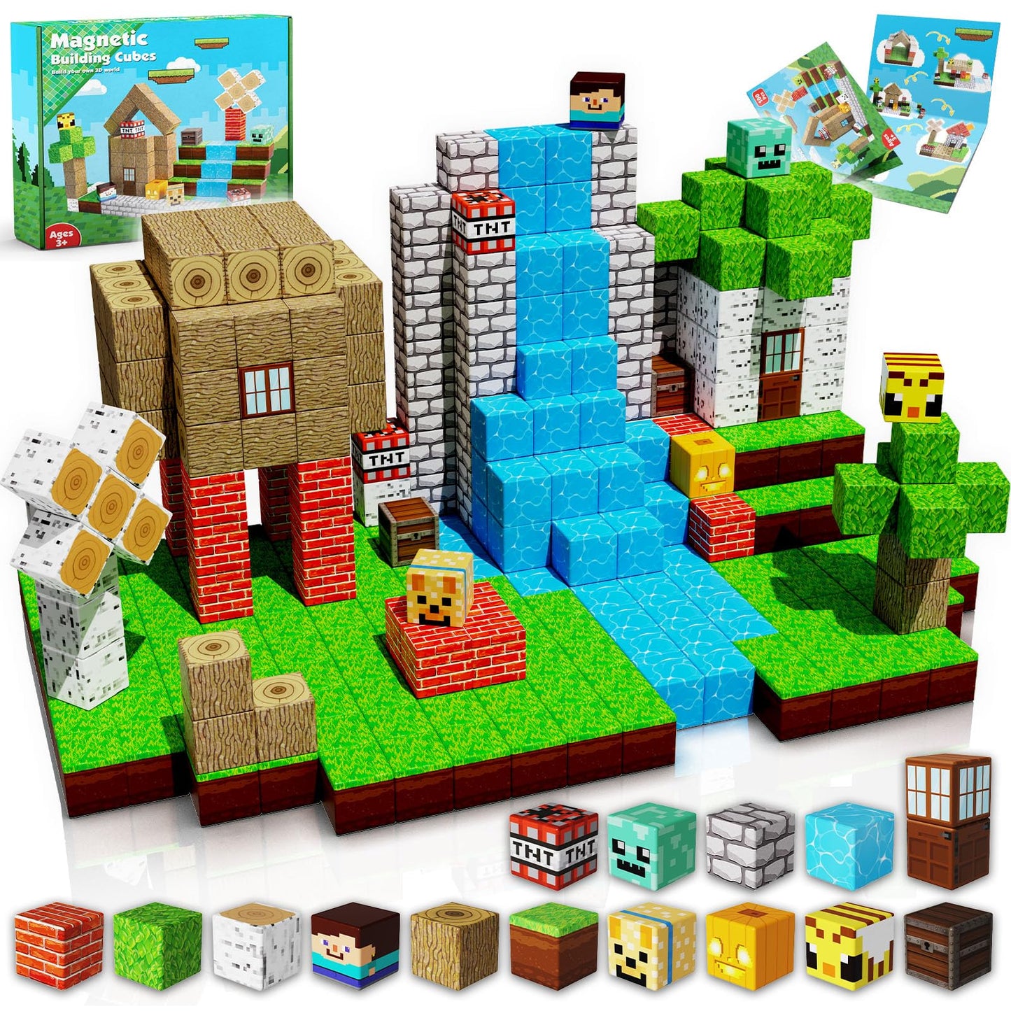 ToyUnited Magnetic Blocks – 100 Pcs STEM Building Set for Kids (Ages 3–10)