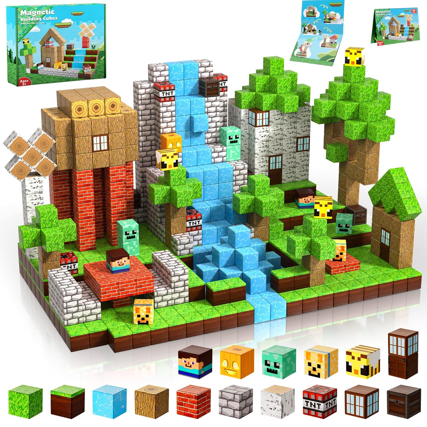 ToyUnited Magnetic Blocks – 100 Pcs STEM Building Set for Kids (Ages 3–10)