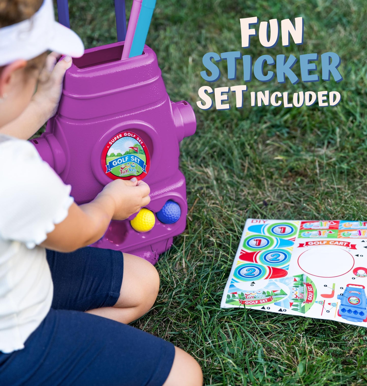 ToyVelt Toddler Golf Set – Safe Indoor Golf for Kids 2–5