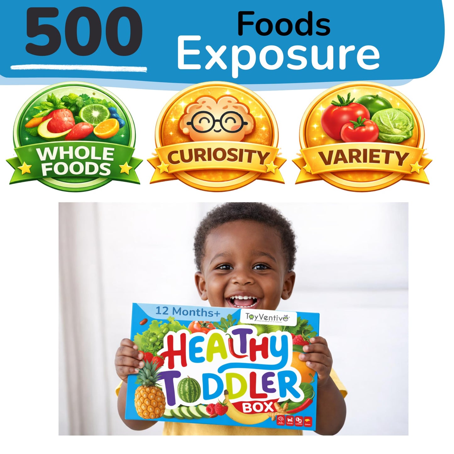 TOYVENTIVE Preschool Learning Activities for Toddlers – Montessori-Inspired Toys for 1–3 Year Olds