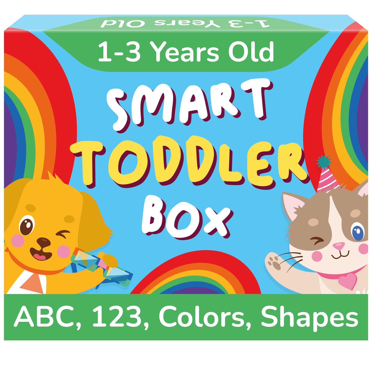 TOYVENTIVE Educational Books, Flash Cards, and Puzzles – Birthday Gifts for 1–4 Year Old Boys