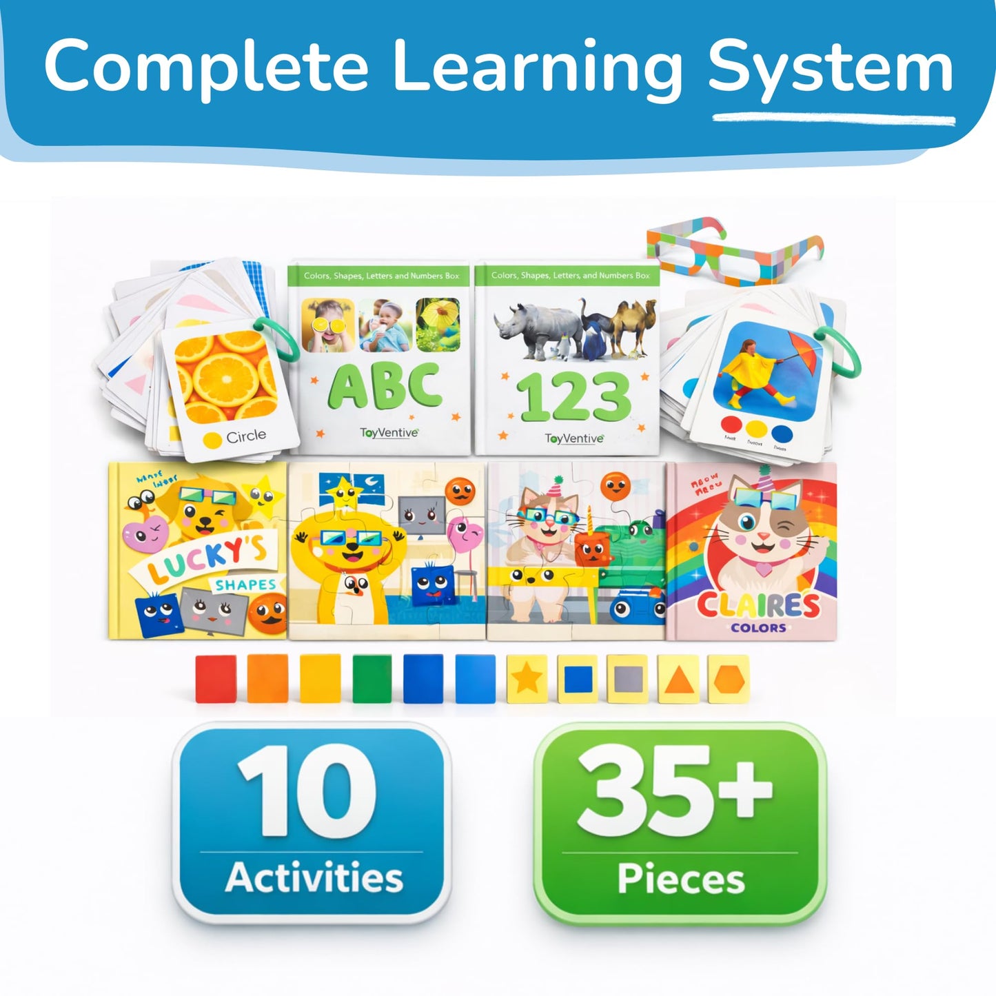 TOYVENTIVE: Educational Toddler Books, Flash Cards & Puzzles for 1–4 Year Olds