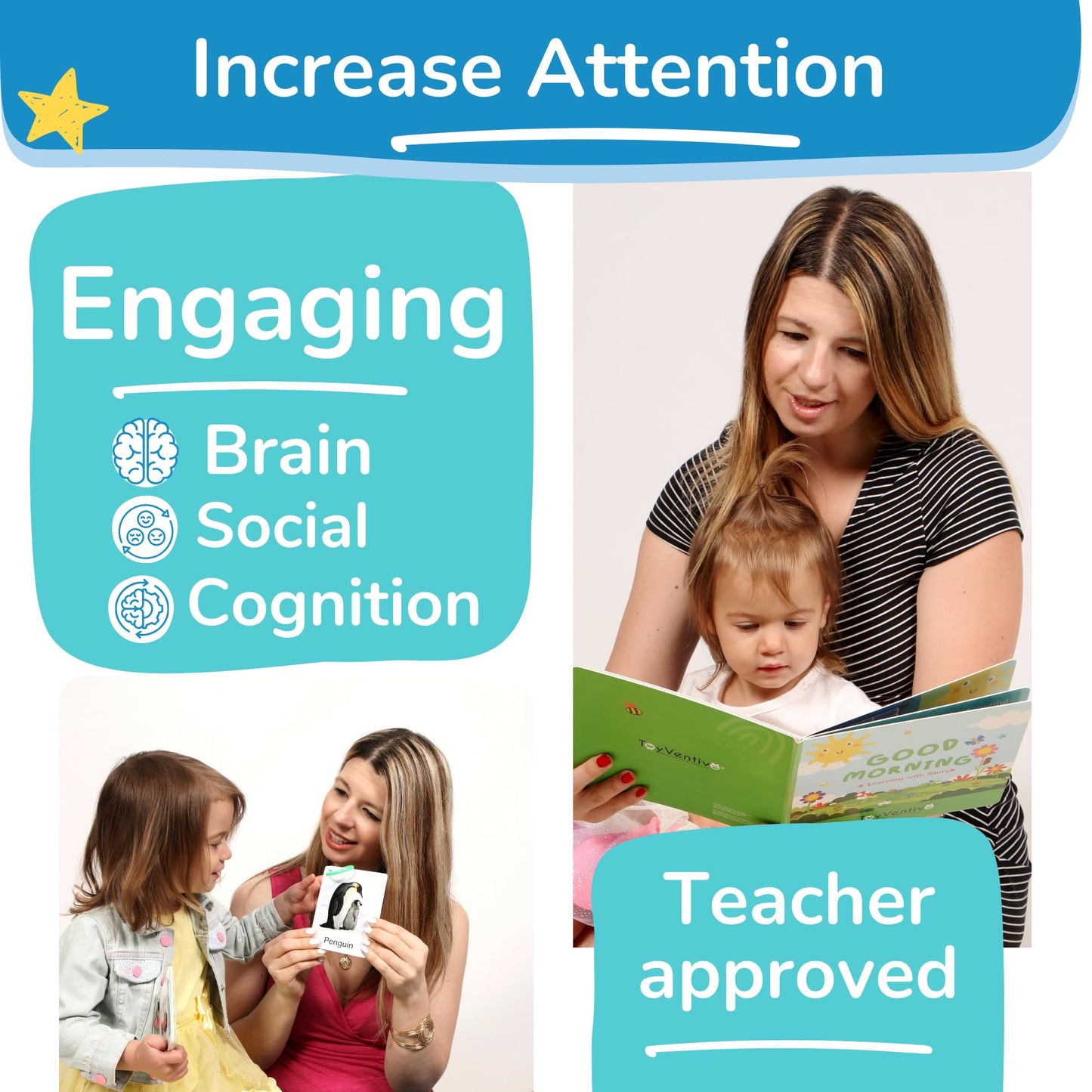 Toyventive Smart Baby Box – Educational Toys & Board Books for Infants & Toddlers (0-24 Months)