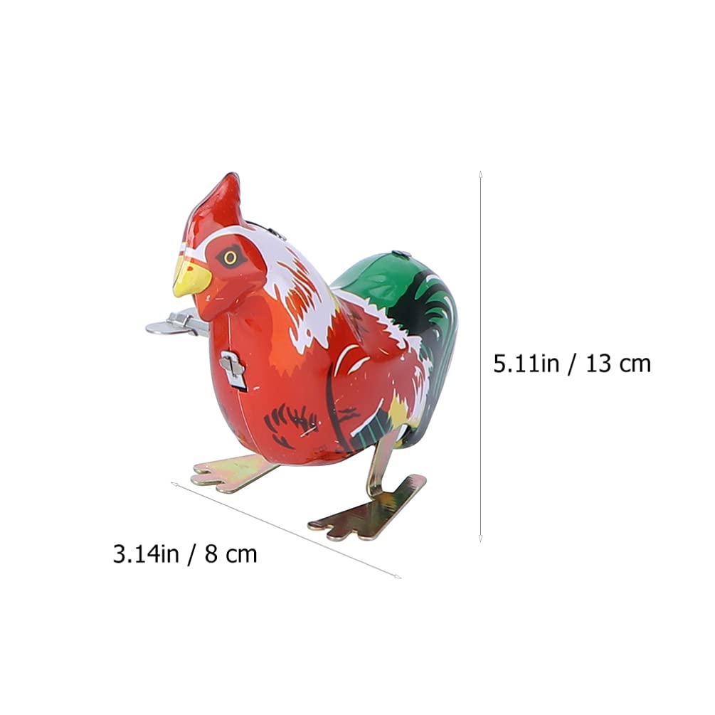 Toyvian 4Pcs Vintage Tin Toys: Wind-Up Clockwork Jumping Animals Set